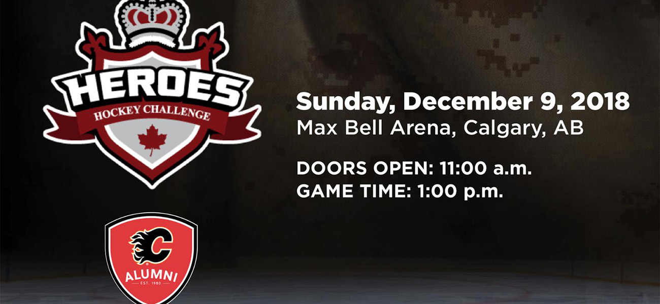 FLAMES ALUMNI TO SKATE HEROES HOCKEY CHALLENGE